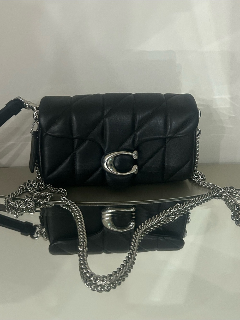 Coach Tabby Chain Crossbody Wristlet Bag